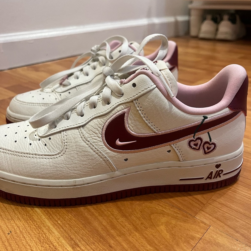 Nike air force 1 low top valentine day shoes
